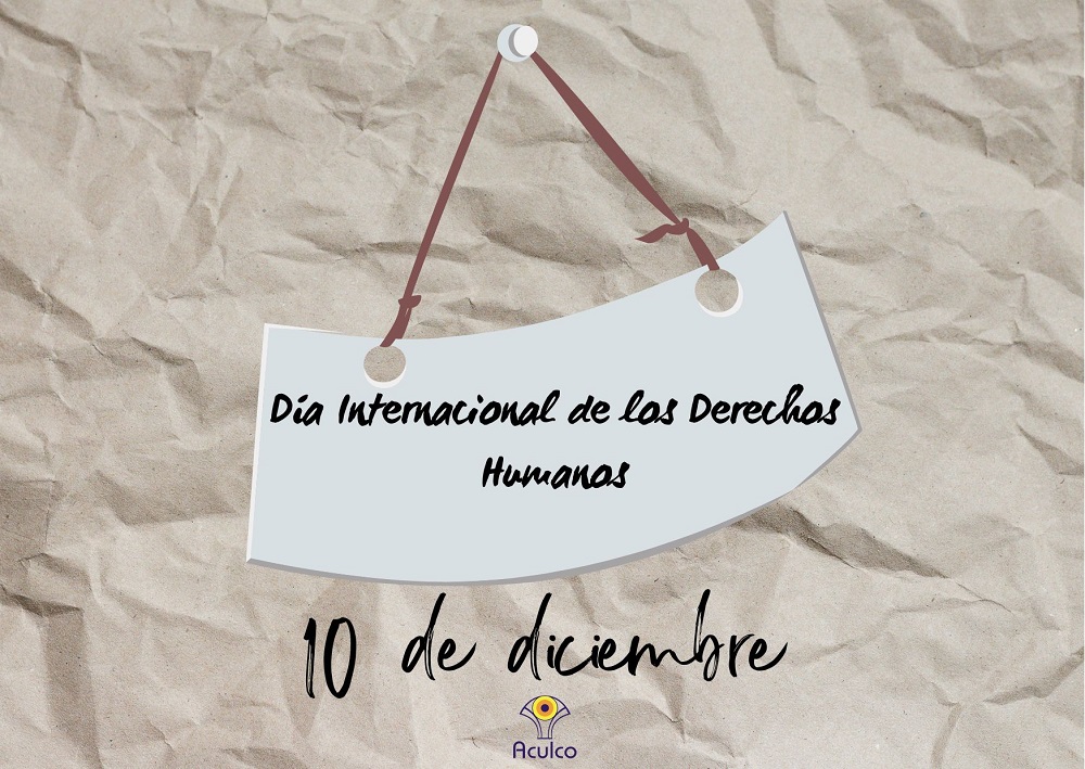 Cartel Día Internacional de los derechos humanos