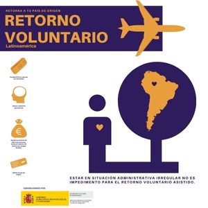 cartel retorno voluntario asistido hogares IX ministerio