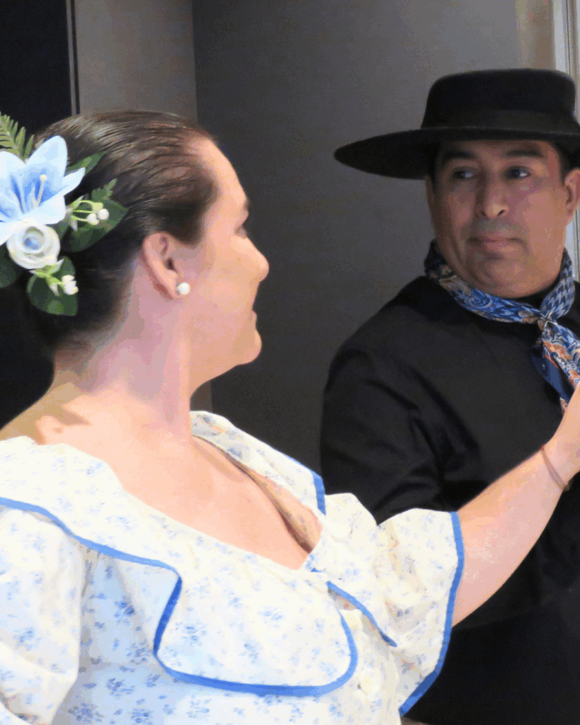 Pareja de baile tradicional latinoamérica